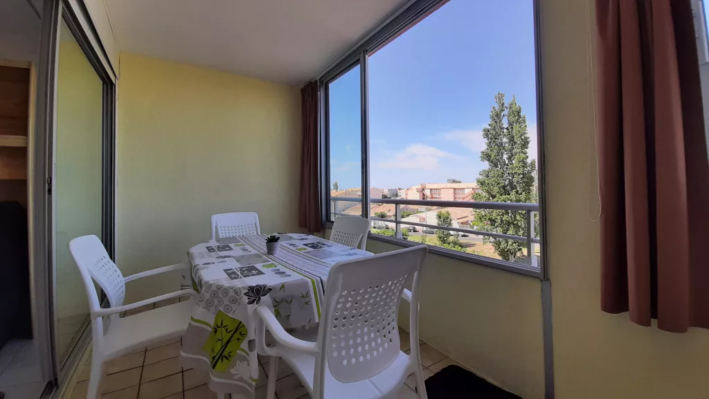 Terrasse Location saisonniere au Cap d'agde, Résidence Antinea
